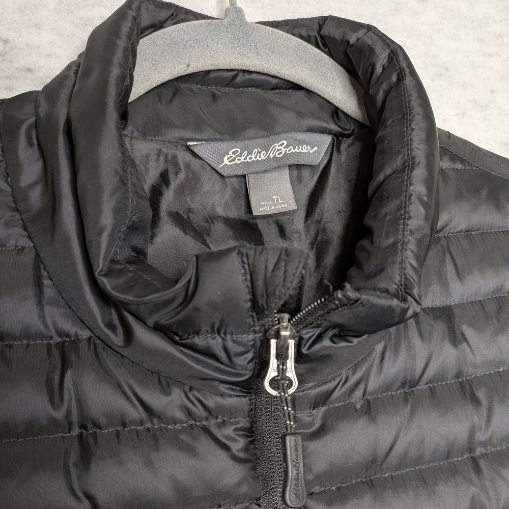 Eddie Bauer Men's EB700 Black Down Puffer Jacket Sz TL - Picture 5 of 14
